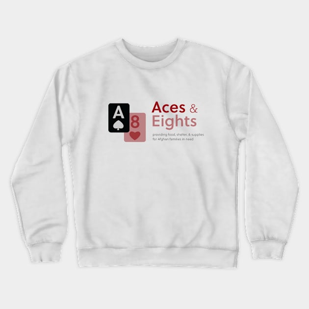 Red Aces and Eights Crewneck Sweatshirt by Aces & Eights 